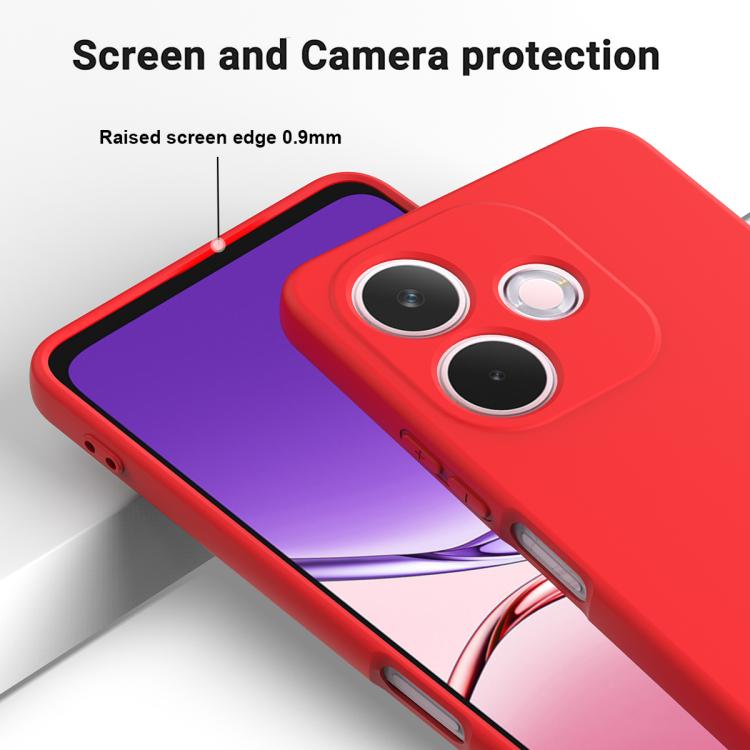 For OPPO A5 Pro 5G Solid Color Liquid Silicone Dropproof Full Coverage Phone Case