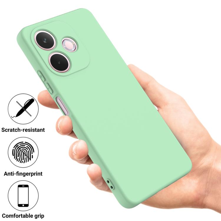 For OPPO A5 Pro 5G Solid Color Liquid Silicone Dropproof Full Coverage Phone Case