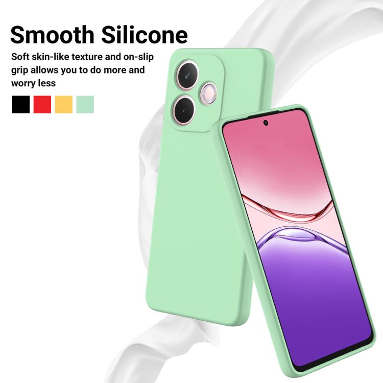For OPPO A5 Pro 5G Solid Color Liquid Silicone Dropproof Full Coverage Phone Case