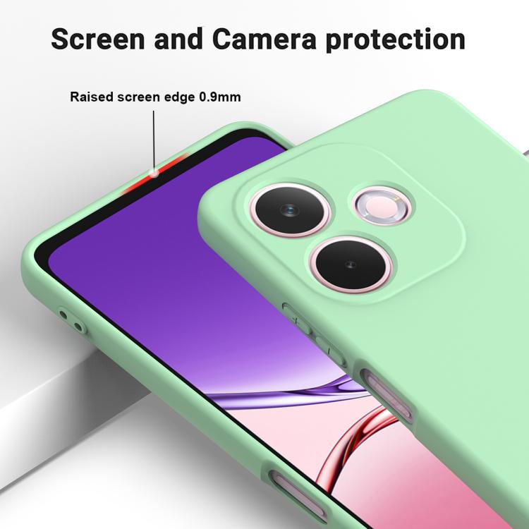 For OPPO A5 Pro 5G Solid Color Liquid Silicone Dropproof Full Coverage Phone Case
