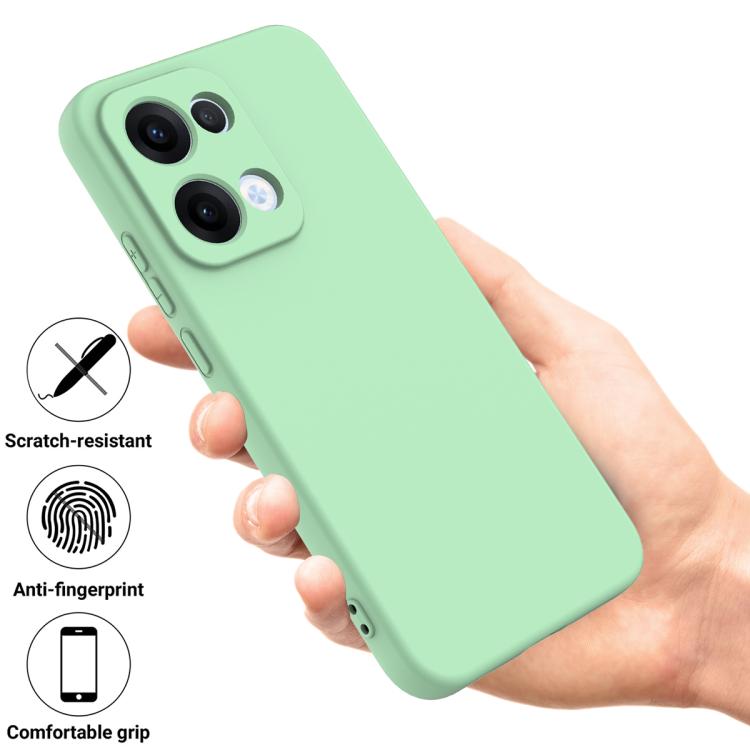 For OPPO Reno13 5G Global Solid Color Liquid Silicone Dropproof Full Coverage Phone Case