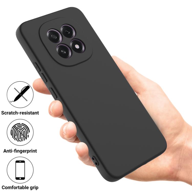 For OPPO F29 5G / A5 2025 Solid Color Liquid Silicone Dropproof Full Coverage Phone Case