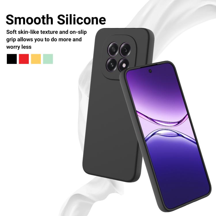 For OPPO F29 5G / A5 2025 Solid Color Liquid Silicone Dropproof Full Coverage Phone Case
