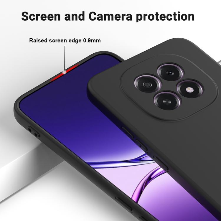 For OPPO F29 5G / A5 2025 Solid Color Liquid Silicone Dropproof Full Coverage Phone Case
