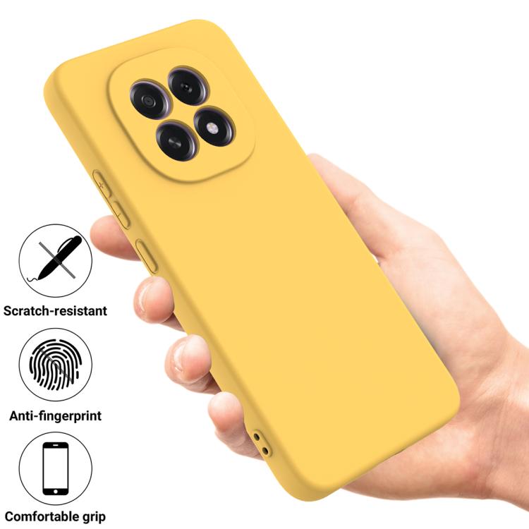 For OPPO F29 5G / A5 2025 Solid Color Liquid Silicone Dropproof Full Coverage Phone Case