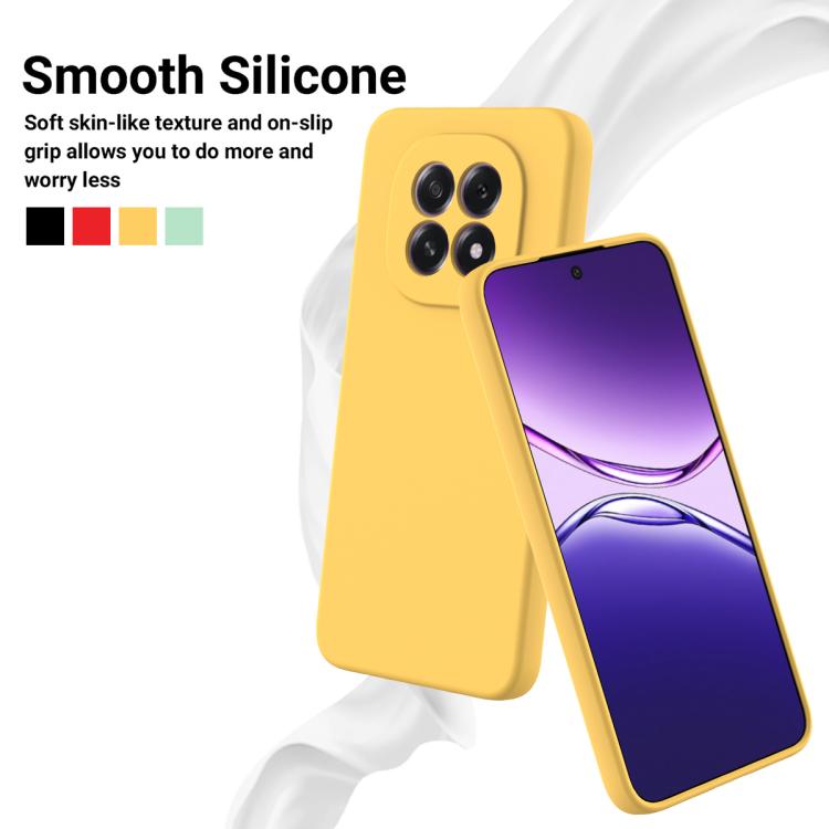 For OPPO F29 5G / A5 2025 Solid Color Liquid Silicone Dropproof Full Coverage Phone Case