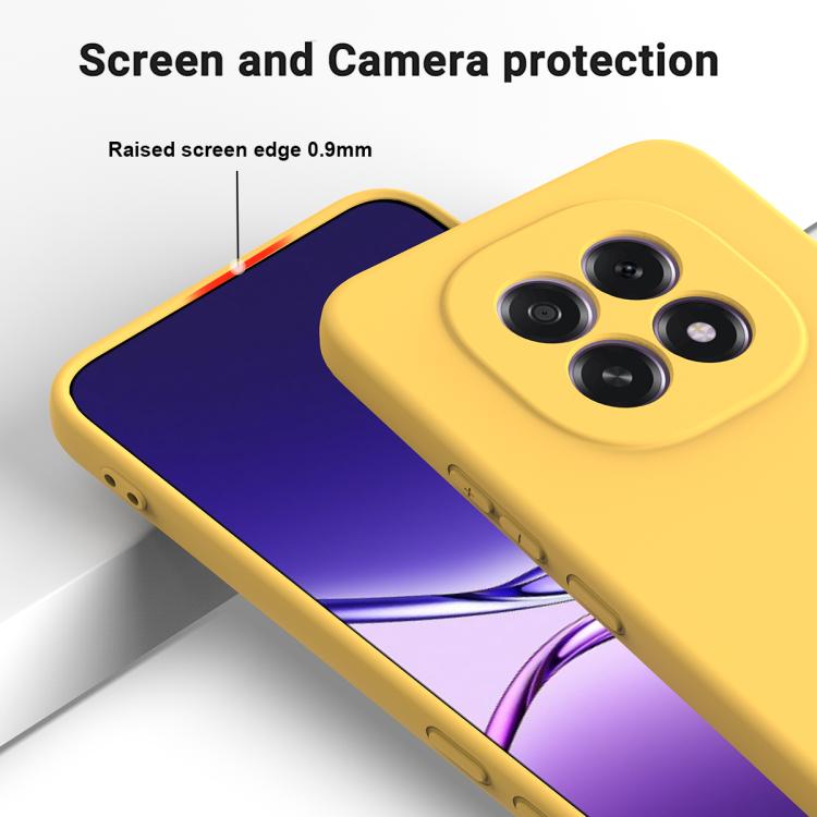 For OPPO F29 5G / A5 2025 Solid Color Liquid Silicone Dropproof Full Coverage Phone Case