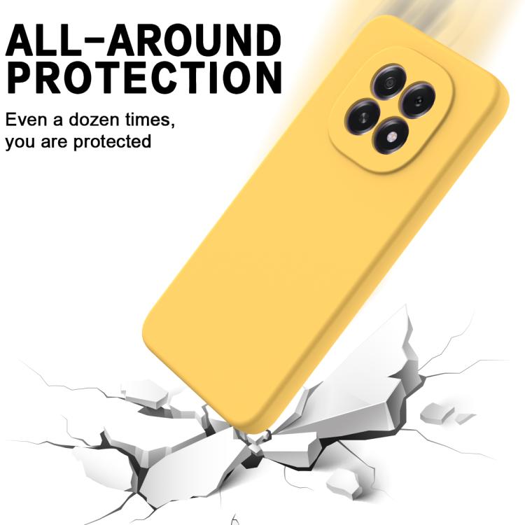 For OPPO F29 5G / A5 2025 Solid Color Liquid Silicone Dropproof Full Coverage Phone Case