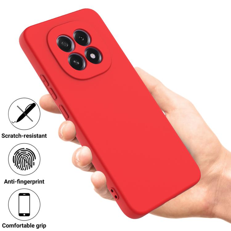 For OPPO F29 5G / A5 2025 Solid Color Liquid Silicone Dropproof Full Coverage Phone Case