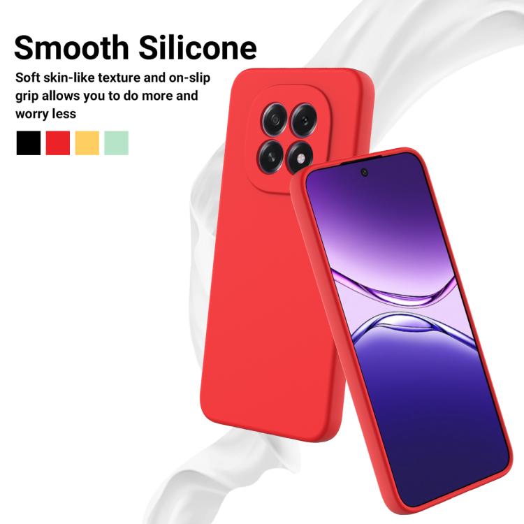 For OPPO F29 5G / A5 2025 Solid Color Liquid Silicone Dropproof Full Coverage Phone Case