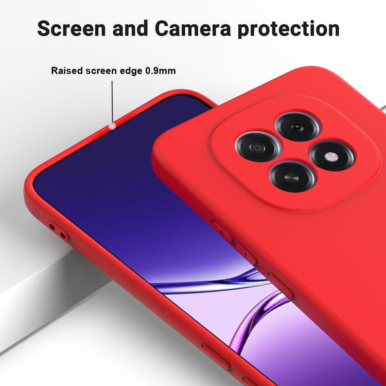 For OPPO F29 5G / A5 2025 Solid Color Liquid Silicone Dropproof Full Coverage Phone Case
