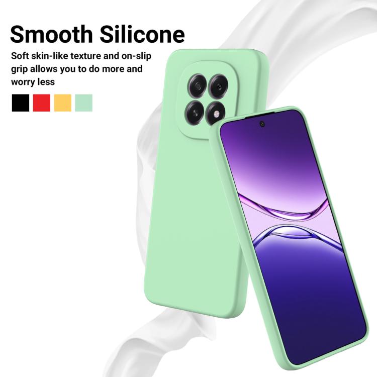 For OPPO F29 5G / A5 2025 Solid Color Liquid Silicone Dropproof Full Coverage Phone Case