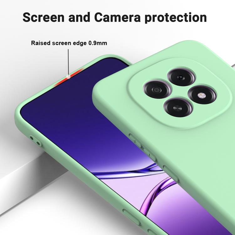 For OPPO F29 5G / A5 2025 Solid Color Liquid Silicone Dropproof Full Coverage Phone Case