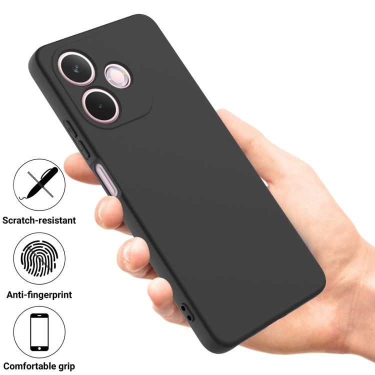For OPPO A5 Pro 4G Solid Color Liquid Silicone Dropproof Full Coverage Phone Case