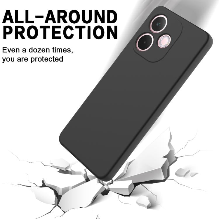 For OPPO A5 Pro 4G Solid Color Liquid Silicone Dropproof Full Coverage Phone Case