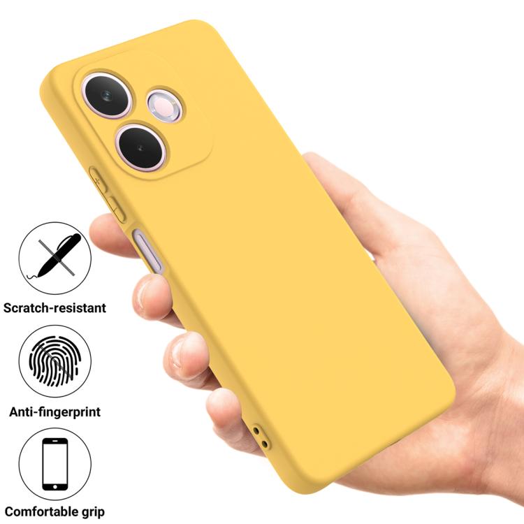 For OPPO A5 Pro 4G Solid Color Liquid Silicone Dropproof Full Coverage Phone Case
