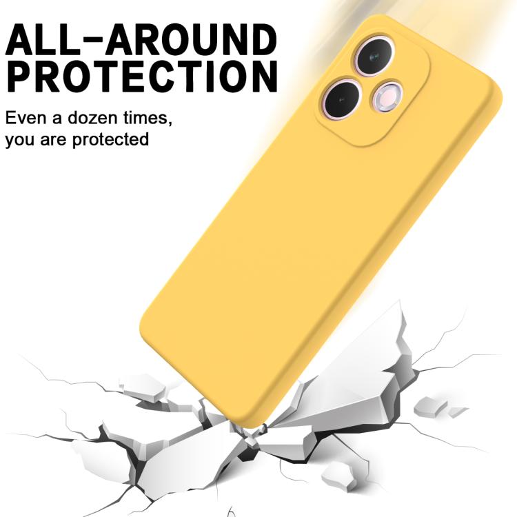 For OPPO A5 Pro 4G Solid Color Liquid Silicone Dropproof Full Coverage Phone Case