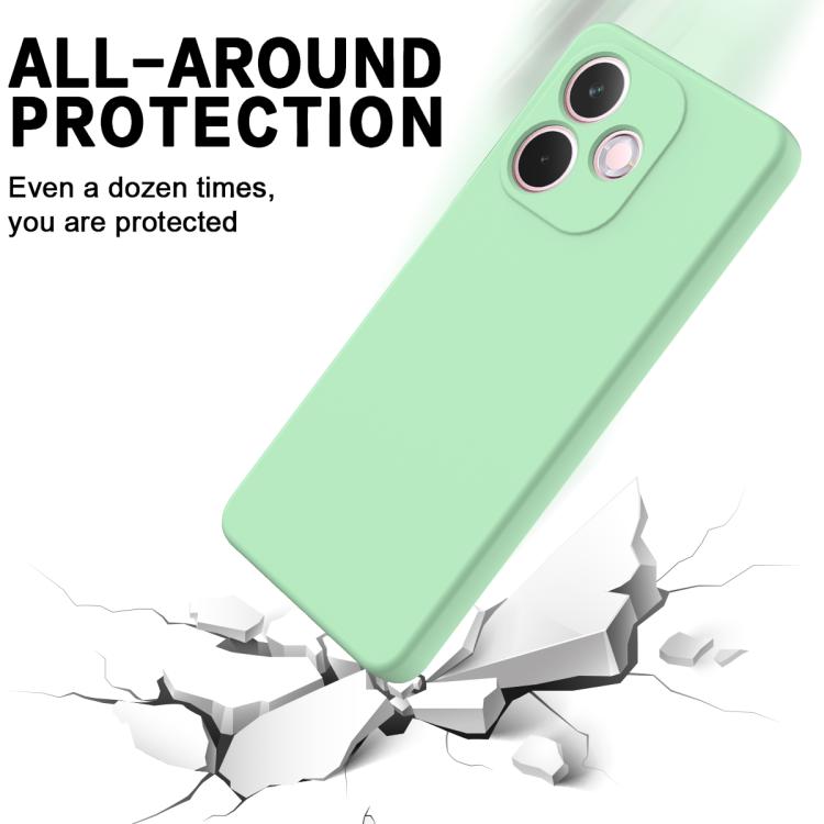 For OPPO A5 Pro 4G Solid Color Liquid Silicone Dropproof Full Coverage Phone Case