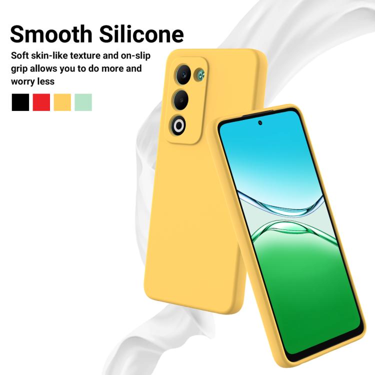 For OPPO A5 4G / 5G Global / A5i Pro 4G Solid Color Liquid Silicone Dropproof Full Coverage Phone Case