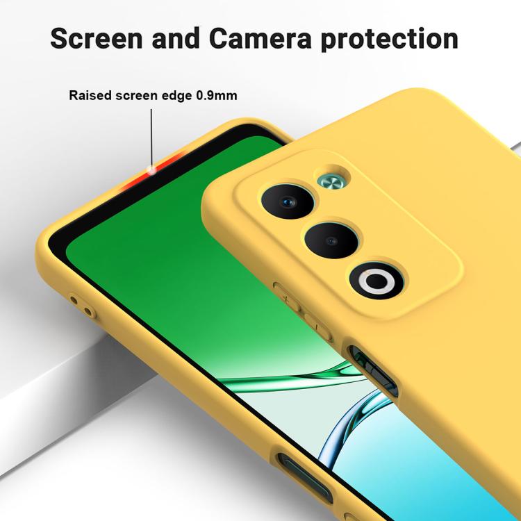 For OPPO A5 4G / 5G Global / A5i Pro 4G Solid Color Liquid Silicone Dropproof Full Coverage Phone Case