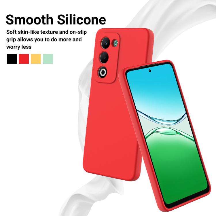 For OPPO A5 4G / 5G Global / A5i Pro 4G Solid Color Liquid Silicone Dropproof Full Coverage Phone Case