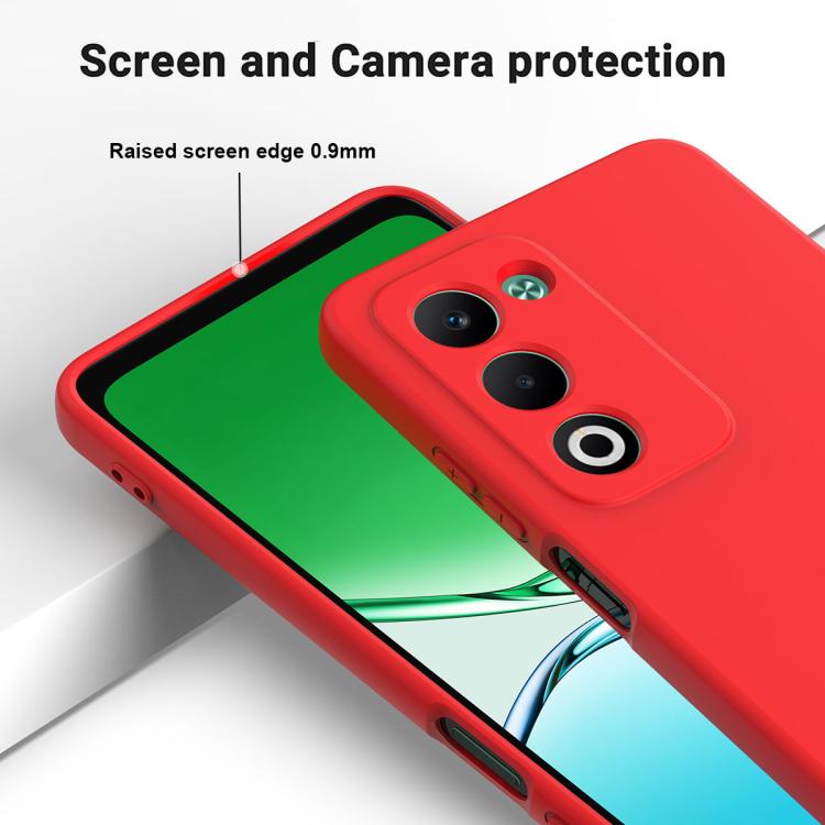 For OPPO A5 4G / 5G Global / A5i Pro 4G Solid Color Liquid Silicone Dropproof Full Coverage Phone Case