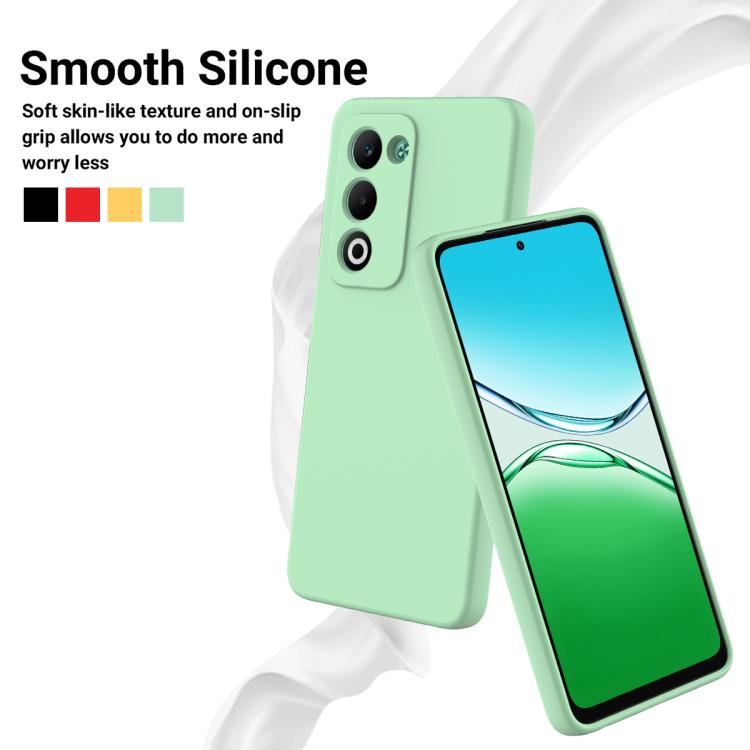 For OPPO A5 4G / 5G Global / A5i Pro 4G Solid Color Liquid Silicone Dropproof Full Coverage Phone Case