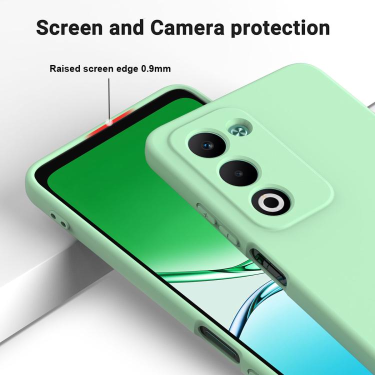 For OPPO A5 4G / 5G Global / A5i Pro 4G Solid Color Liquid Silicone Dropproof Full Coverage Phone Case