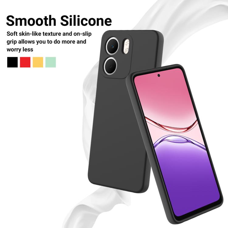 For OPPO A5x 4G / 5G Solid Color Liquid Silicone Dropproof Full Coverage Phone Case