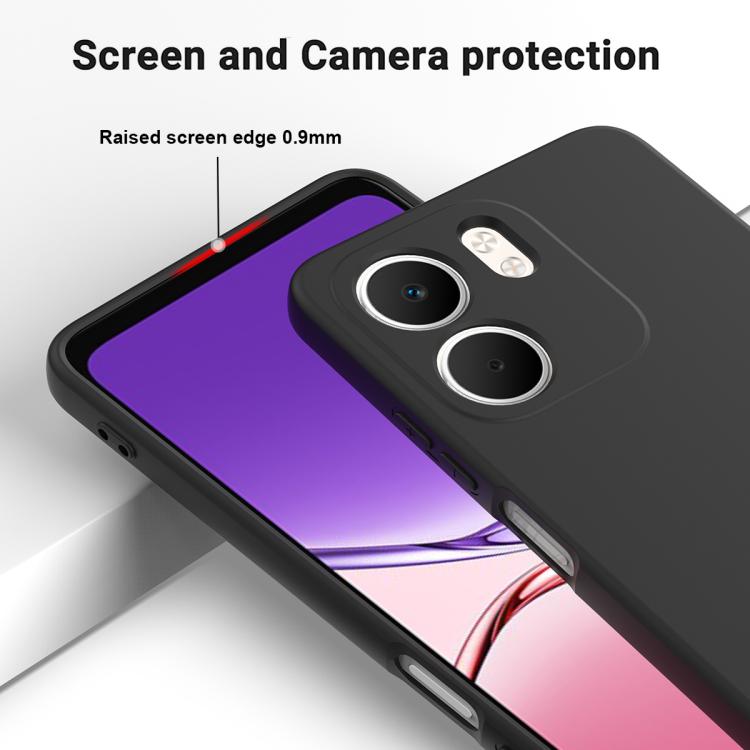 For OPPO A5x 4G / 5G Solid Color Liquid Silicone Dropproof Full Coverage Phone Case