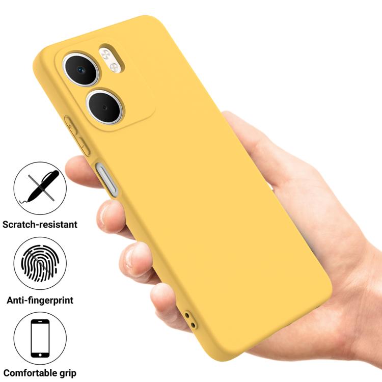 For OPPO A5x 4G / 5G Solid Color Liquid Silicone Dropproof Full Coverage Phone Case
