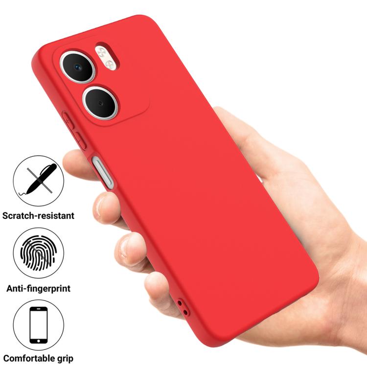 For OPPO A5x 4G / 5G Solid Color Liquid Silicone Dropproof Full Coverage Phone Case