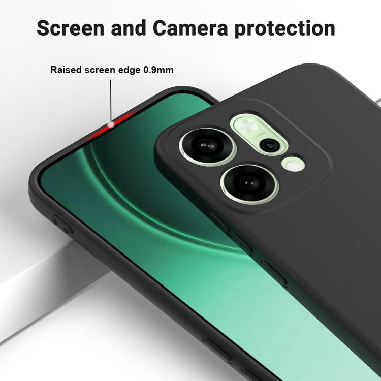 For OPPO Reno14 5G Global Solid Color Liquid Silicone Dropproof Full Coverage Phone Case