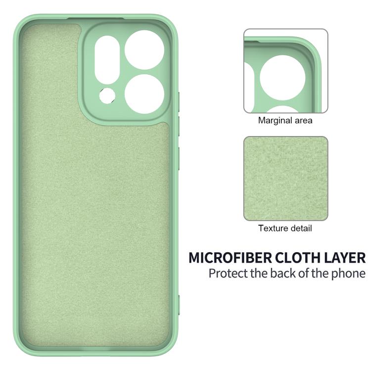 For OPPO Reno14 5G Global Solid Color Liquid Silicone Dropproof Full Coverage Phone Case