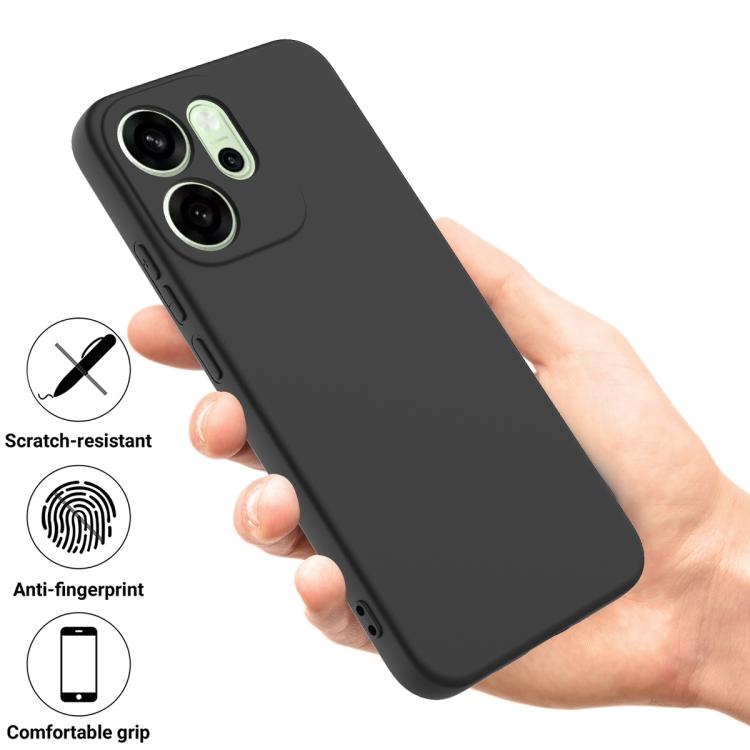 For OPPO Reno14 F 5G Solid Color Liquid Silicone Dropproof Full Coverage Phone Case
