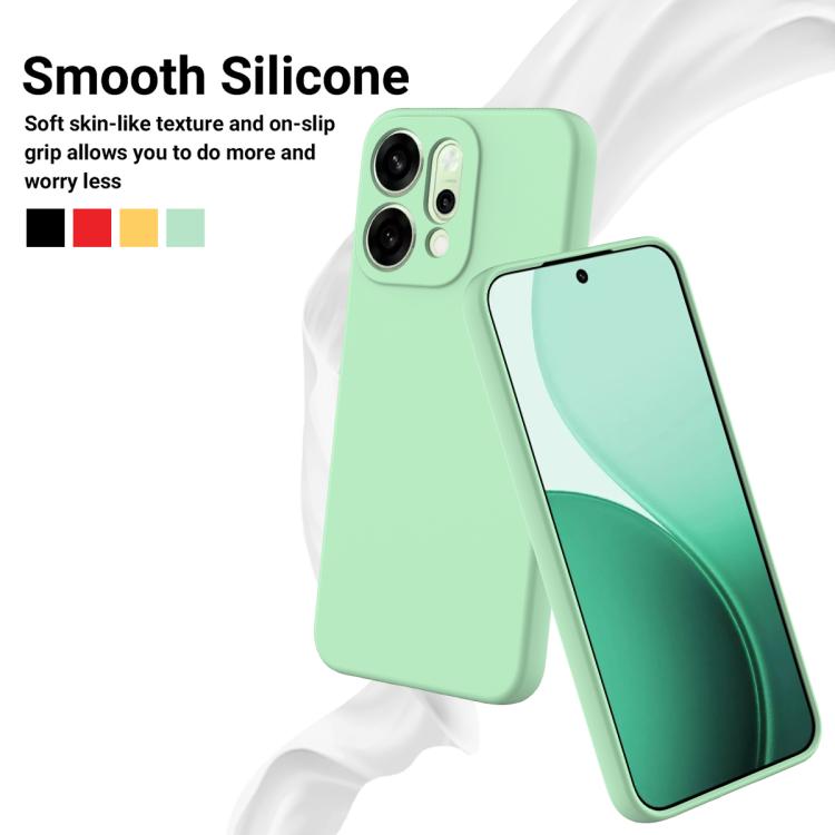 For OPPO Reno14 Pro 5G Global Solid Color Liquid Silicone Dropproof Full Coverage Phone Case