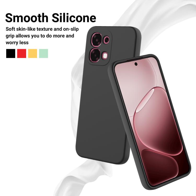 For OPPO F33 5G/F31 5G/A6 Pro 5G/4G Solid Color Liquid Silicone Dropproof Full Coverage Phone Case