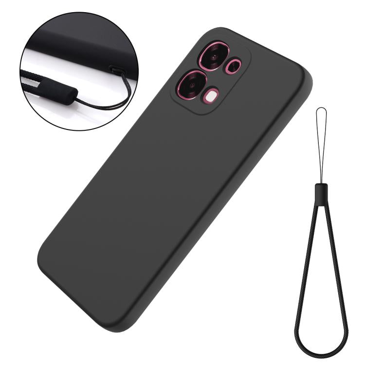 For OPPO F33 5G/F31 5G/A6 Pro 5G/4G Solid Color Liquid Silicone Dropproof Full Coverage Phone Case