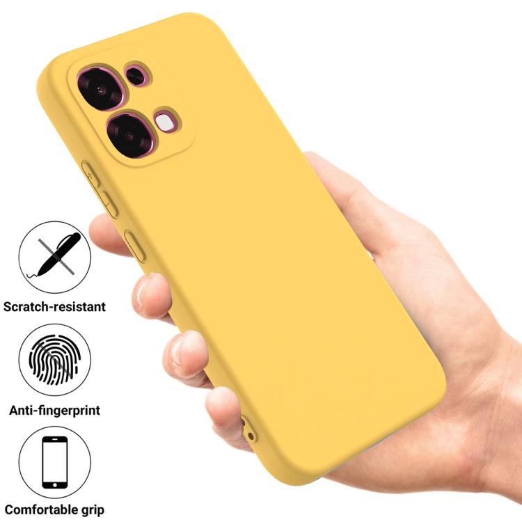 For OPPO F33 5G/F31 5G/A6 Pro 5G/4G Solid Color Liquid Silicone Dropproof Full Coverage Phone Case