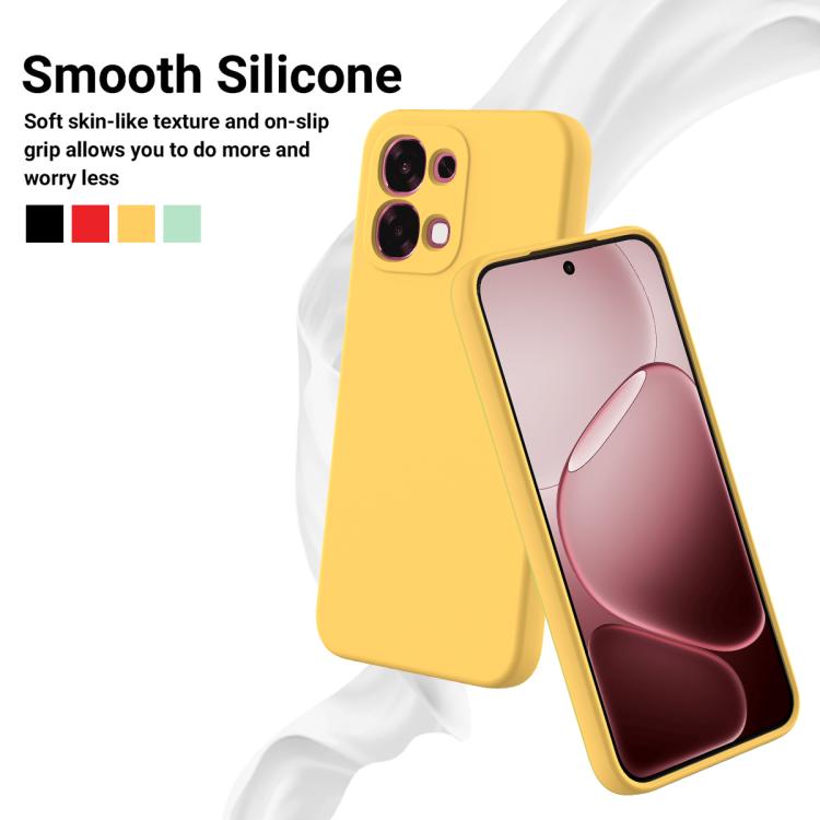 For OPPO F33 5G/F31 5G/A6 Pro 5G/4G Solid Color Liquid Silicone Dropproof Full Coverage Phone Case