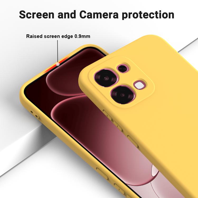 For OPPO F33 5G/F31 5G/A6 Pro 5G/4G Solid Color Liquid Silicone Dropproof Full Coverage Phone Case