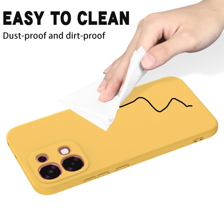 For OPPO F33 5G/F31 5G/A6 Pro 5G/4G Solid Color Liquid Silicone Dropproof Full Coverage Phone Case