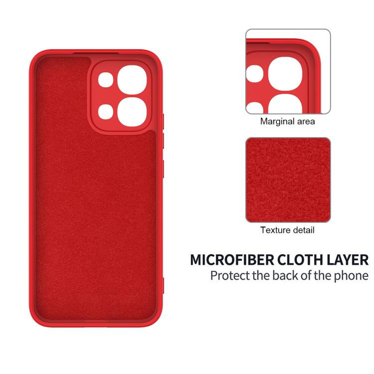 For OPPO F33 5G/F31 5G/A6 Pro 5G/4G Solid Color Liquid Silicone Dropproof Full Coverage Phone Case