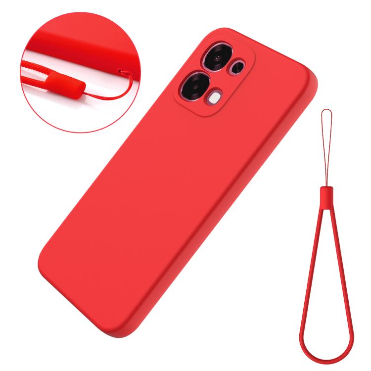 For OPPO F33 5G/F31 5G/A6 Pro 5G/4G Solid Color Liquid Silicone Dropproof Full Coverage Phone Case
