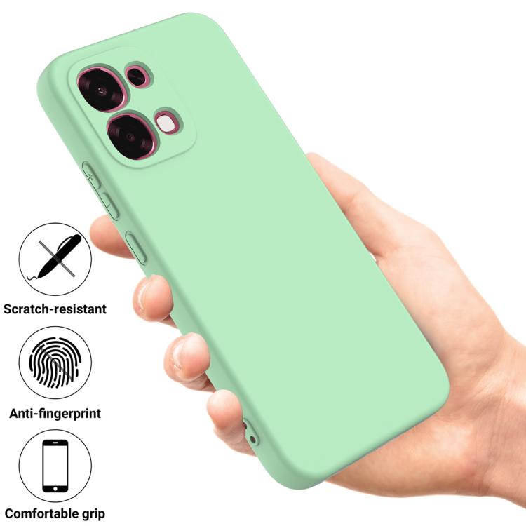 For OPPO F33 5G/F31 5G/A6 Pro 5G/4G Solid Color Liquid Silicone Dropproof Full Coverage Phone Case