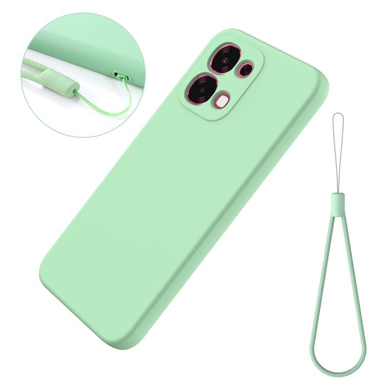 For OPPO F33 5G/F31 5G/A6 Pro 5G/4G Solid Color Liquid Silicone Dropproof Full Coverage Phone Case
