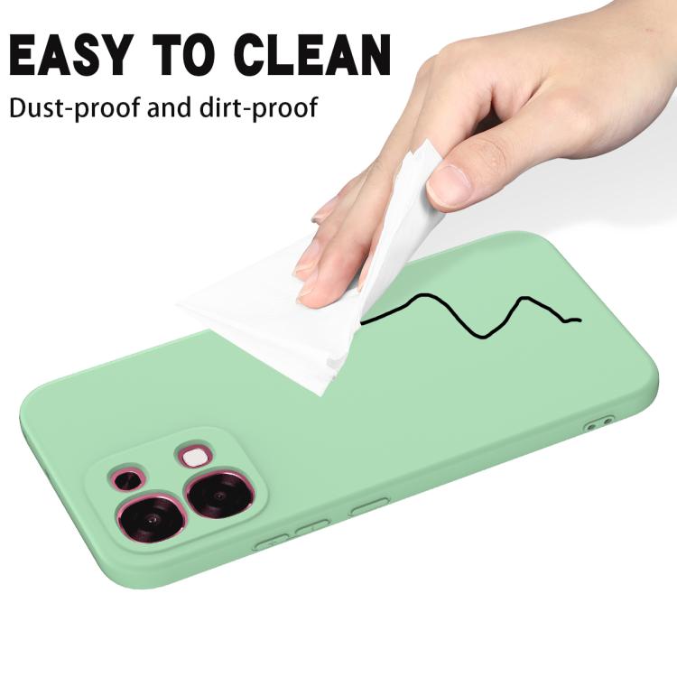 For OPPO F33 5G/F31 5G/A6 Pro 5G/4G Solid Color Liquid Silicone Dropproof Full Coverage Phone Case