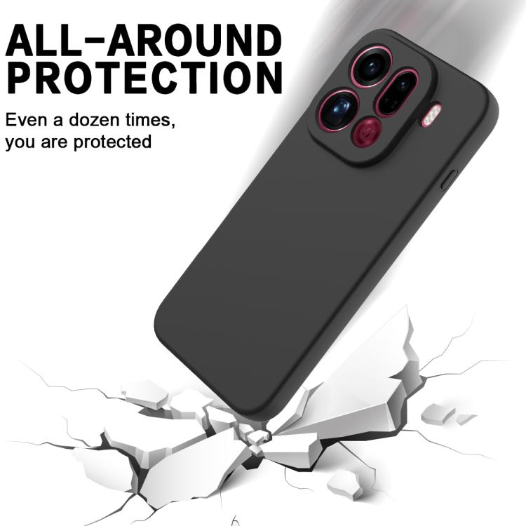 For OPPO Find X9 Pro Solid Color Liquid Silicone Dropproof Full Coverage Phone Case