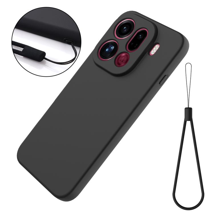 For OPPO Find X9 Pro Solid Color Liquid Silicone Dropproof Full Coverage Phone Case