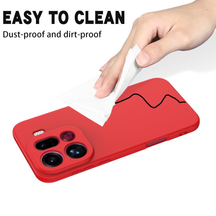 For OPPO Find X9 Pro Solid Color Liquid Silicone Dropproof Full Coverage Phone Case